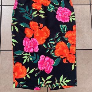 Express High Waisted Floral Pencil Skirt